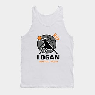 Logan MVP Custom Player Basketball Prodigy Your Name Tank Top